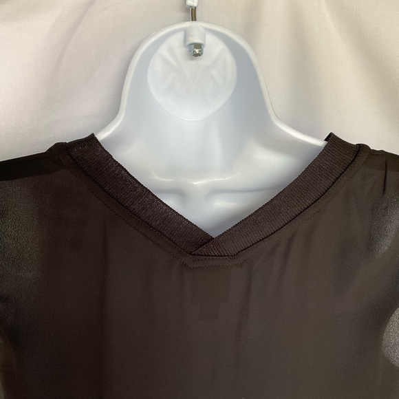Classic Worthington‎ Sheer Black Blouse - Small - Elegance New With Tags - Picture 9 of 9